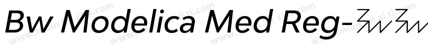 Bw Modelica Med Reg字体转换